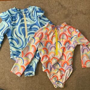 Girls toddler bathing suit set